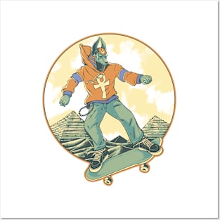 Anubis skate Posters and Art